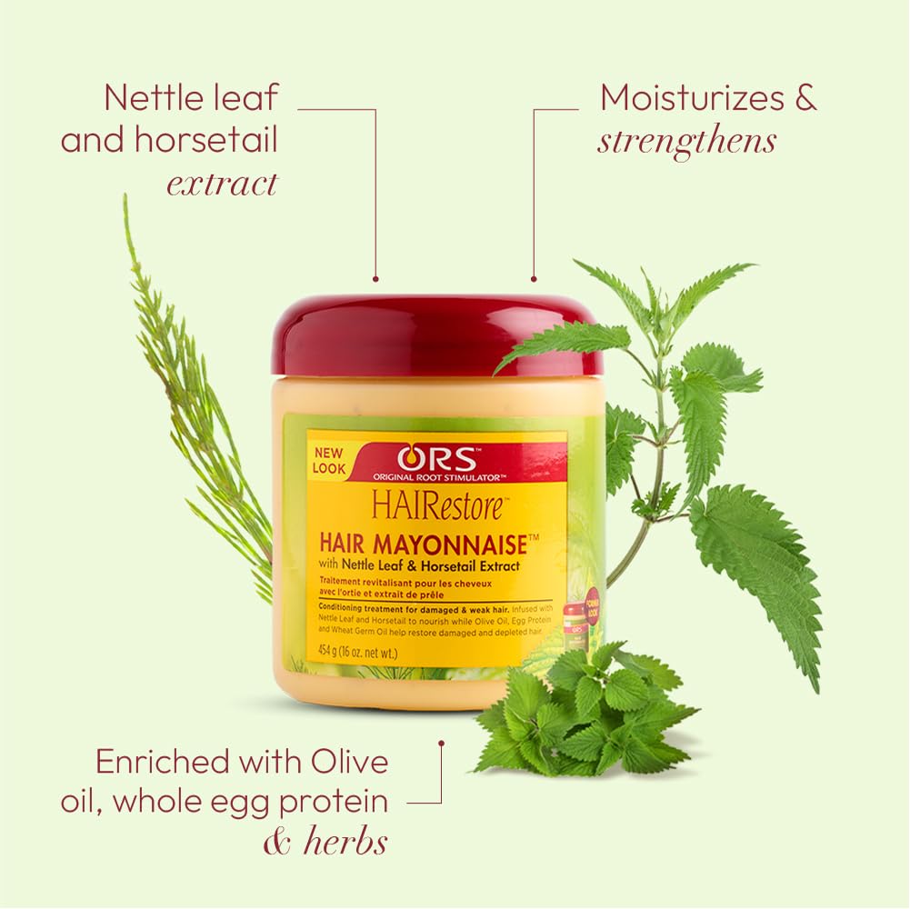ORS HAIRestore Hair Mayonnaise with Nettle Leaf & Horsetail Extract (8.0 oz)