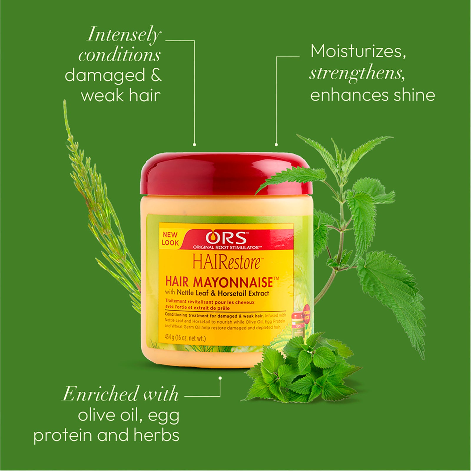 ORS HAIRestore Hair Mayonnaise with Nettle Leaf and Horsetail Extract (16.0 oz)
