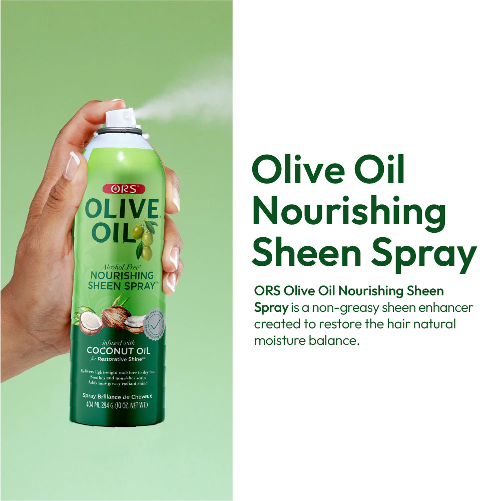 ORS Olive Oil Nourishing Sheen Spray infused with Coconut Oil (10 oz)