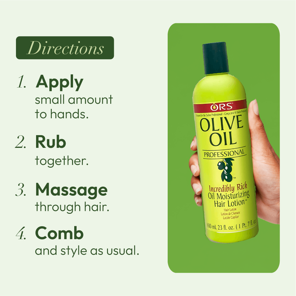 ORS Olive Oil Professional Incredibly Rich Oil Moisturizing Hair Lotion (23.0 oz) 2-Pack