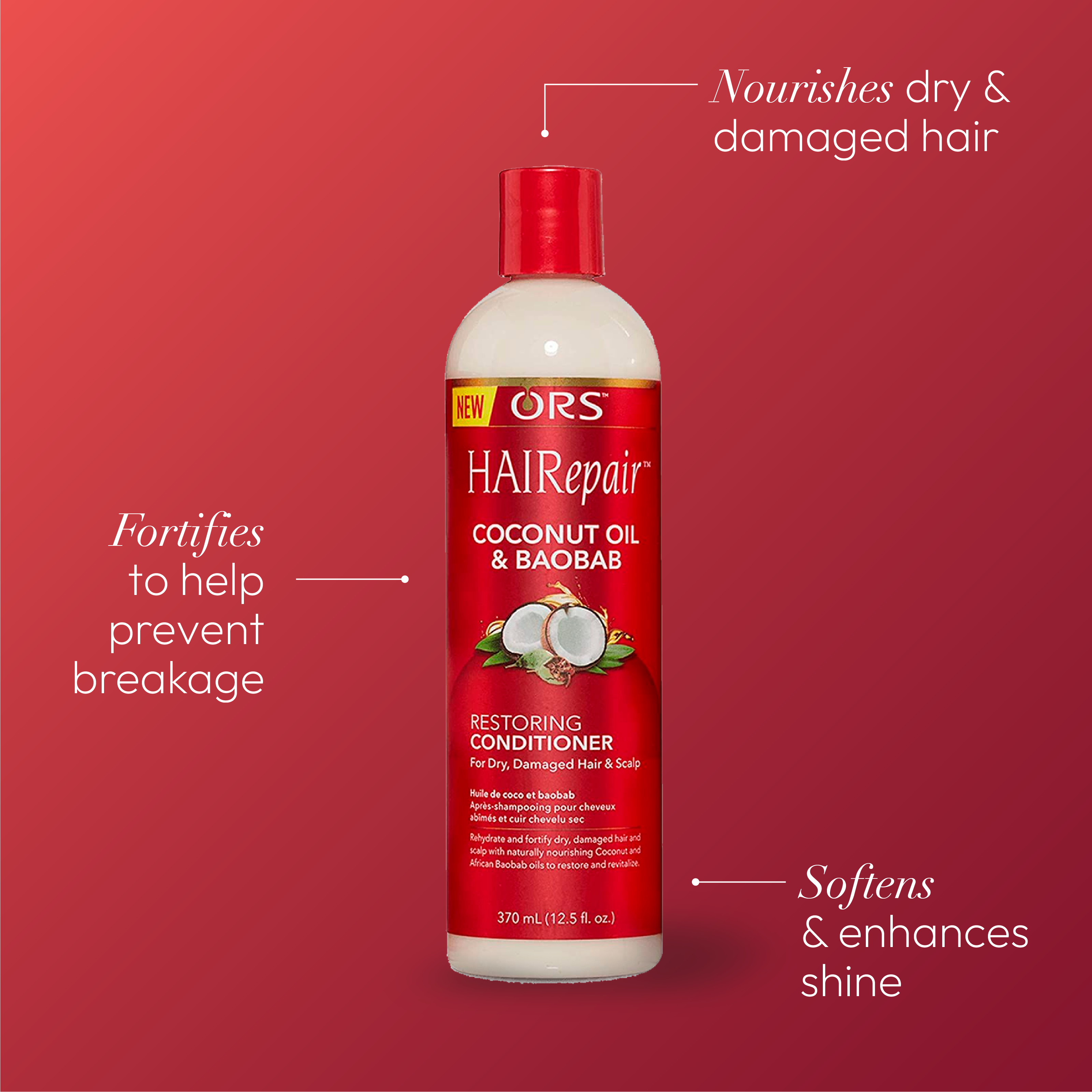 ORS HAIRepair Coconut Oil and Baobab Restoring Conditioner (12.5 oz)