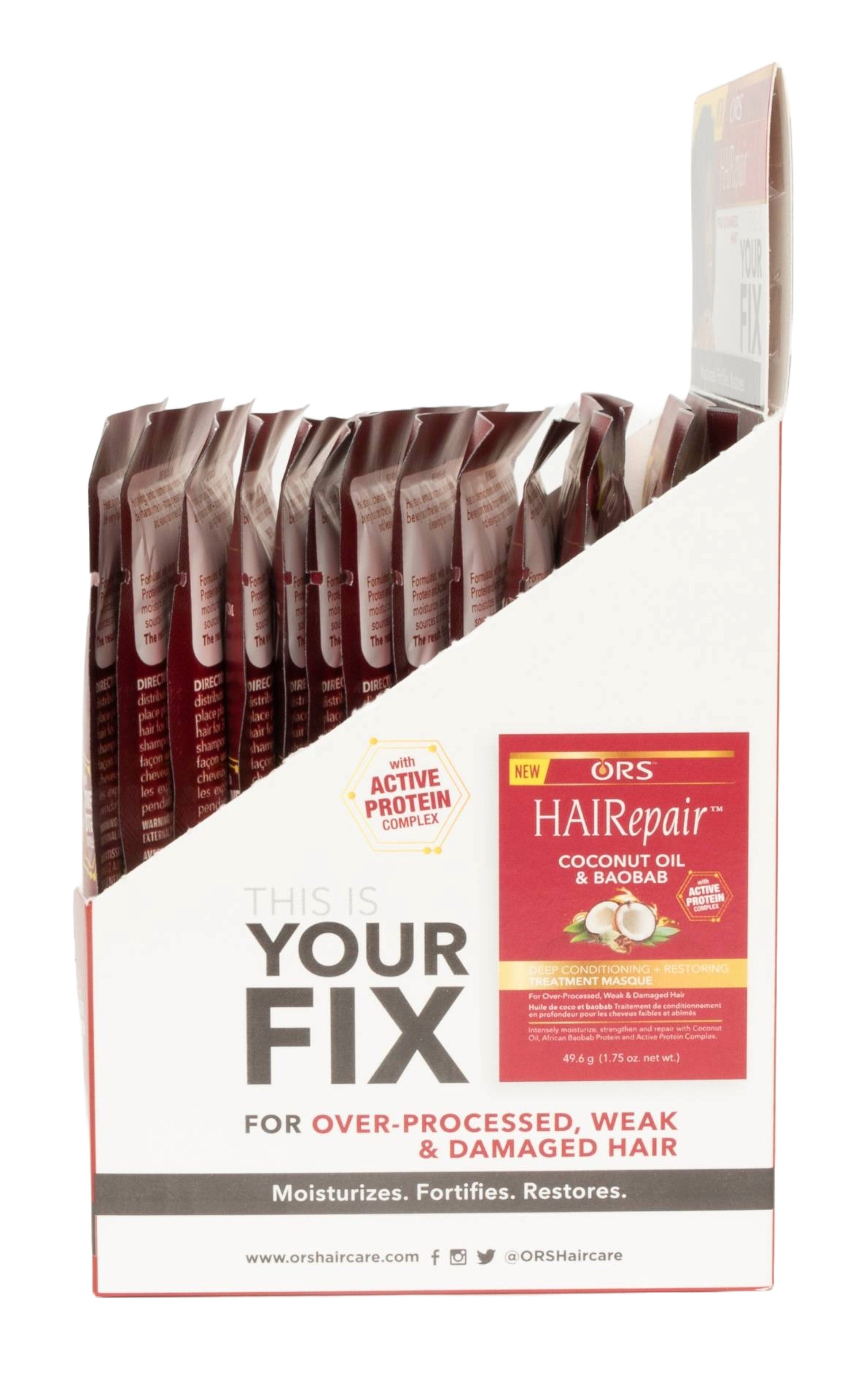 ORS HAIRepair Coconut Oil & Baobab Deep Conditioning + Restoring Treatment Masque (1.75 oz) 12-Pack