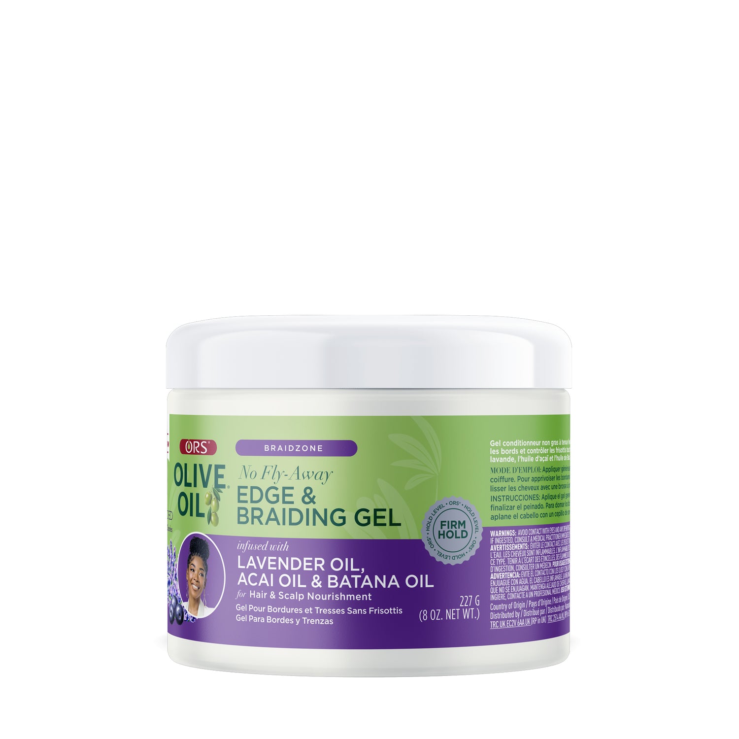 ORS Olive Oil Braidzone Edge & Braiding Gel for Hair & Scalp Nourishment (8.0 oz)