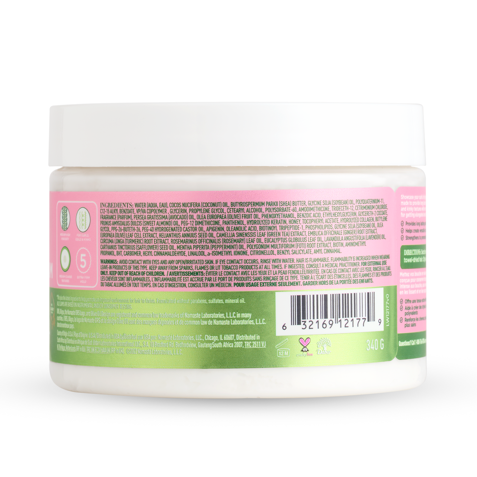 ORS Olive Oil Curlshow Multi-Use Styling Cream Infused with Collagen & Avocado Oil for Strength & Length (12.0 oz)