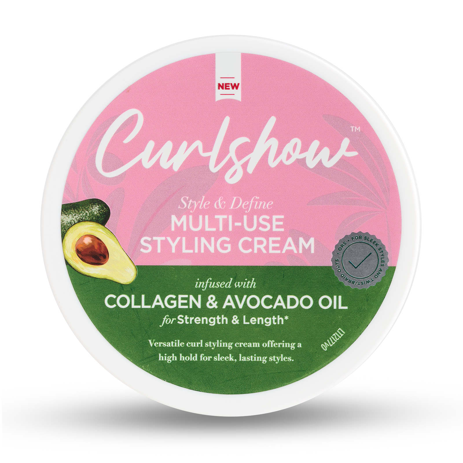 ORS Olive Oil Curlshow Multi-Use Styling Cream Infused with Collagen & Avocado Oil for Strength & Length (12.0 oz)