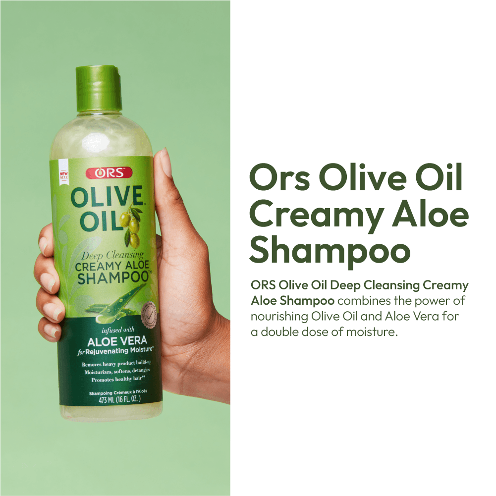 ORS Olive Oil Creamy Aloe Shampoo for Rejuvenating Moisture (16.0 oz)