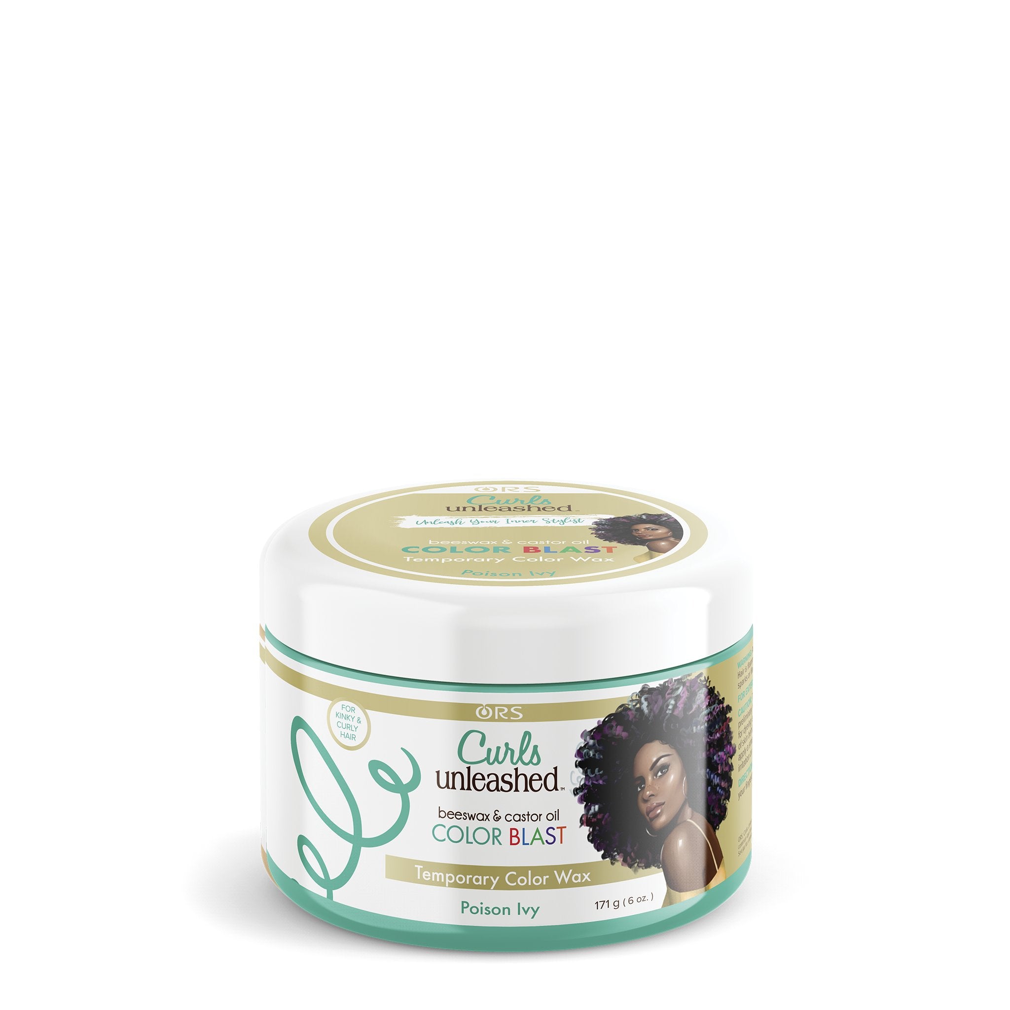 ORS Curls Unleashed Color Blast Temporary Color Wax, Infused with Beeswax & Castor Oil (6.0 oz)