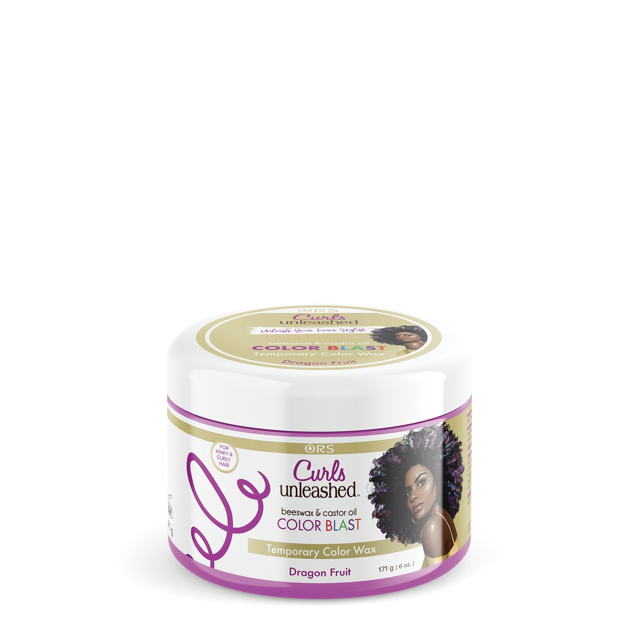 ORS Curls Unleashed Color Blast Temporary Color Wax, Infused with Beeswax & Castor Oil (6.0 oz)