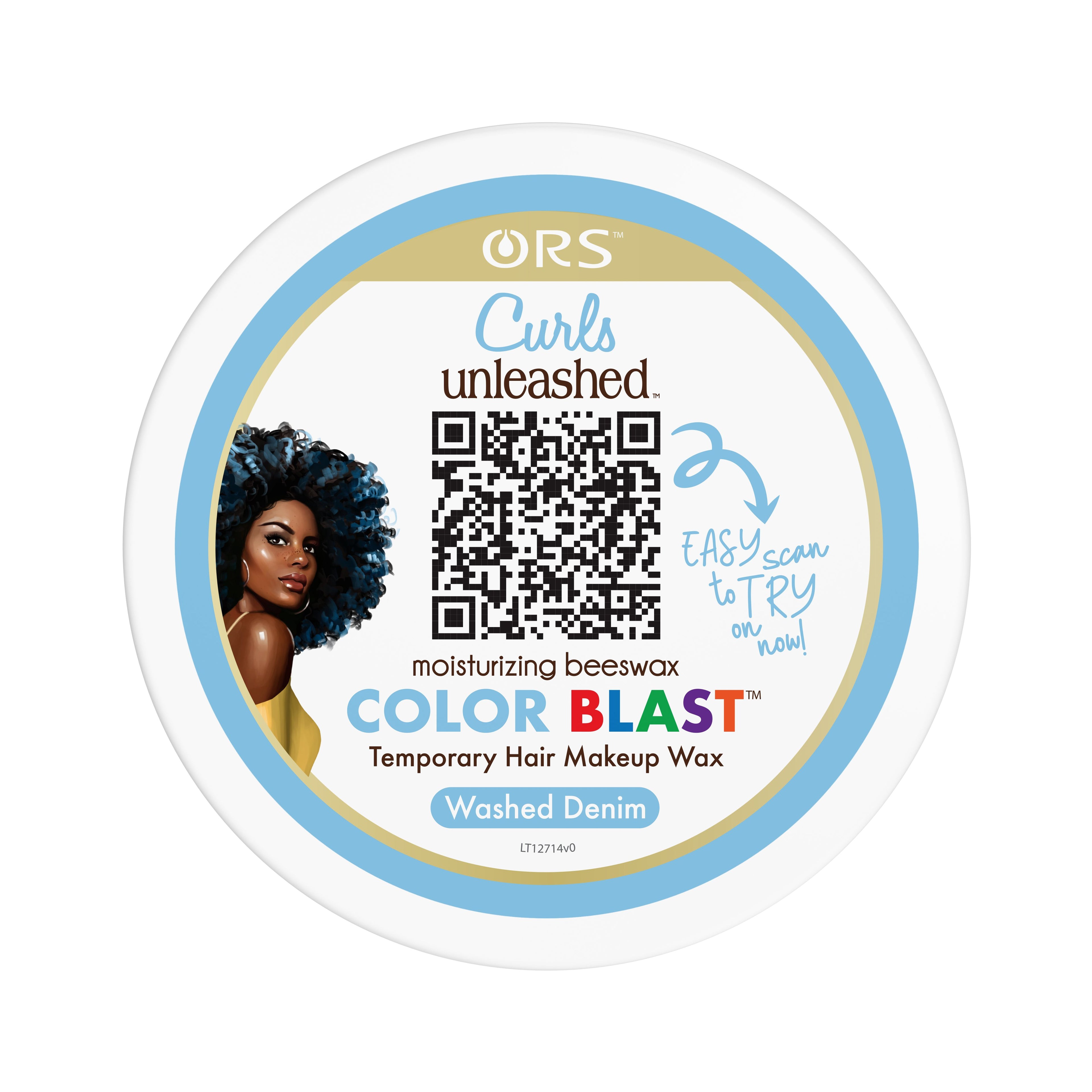 ORS Curls Unleashed Color Blast Temporary Color Wax, Infused with Beeswax & Castor Oil (6.0 oz)
