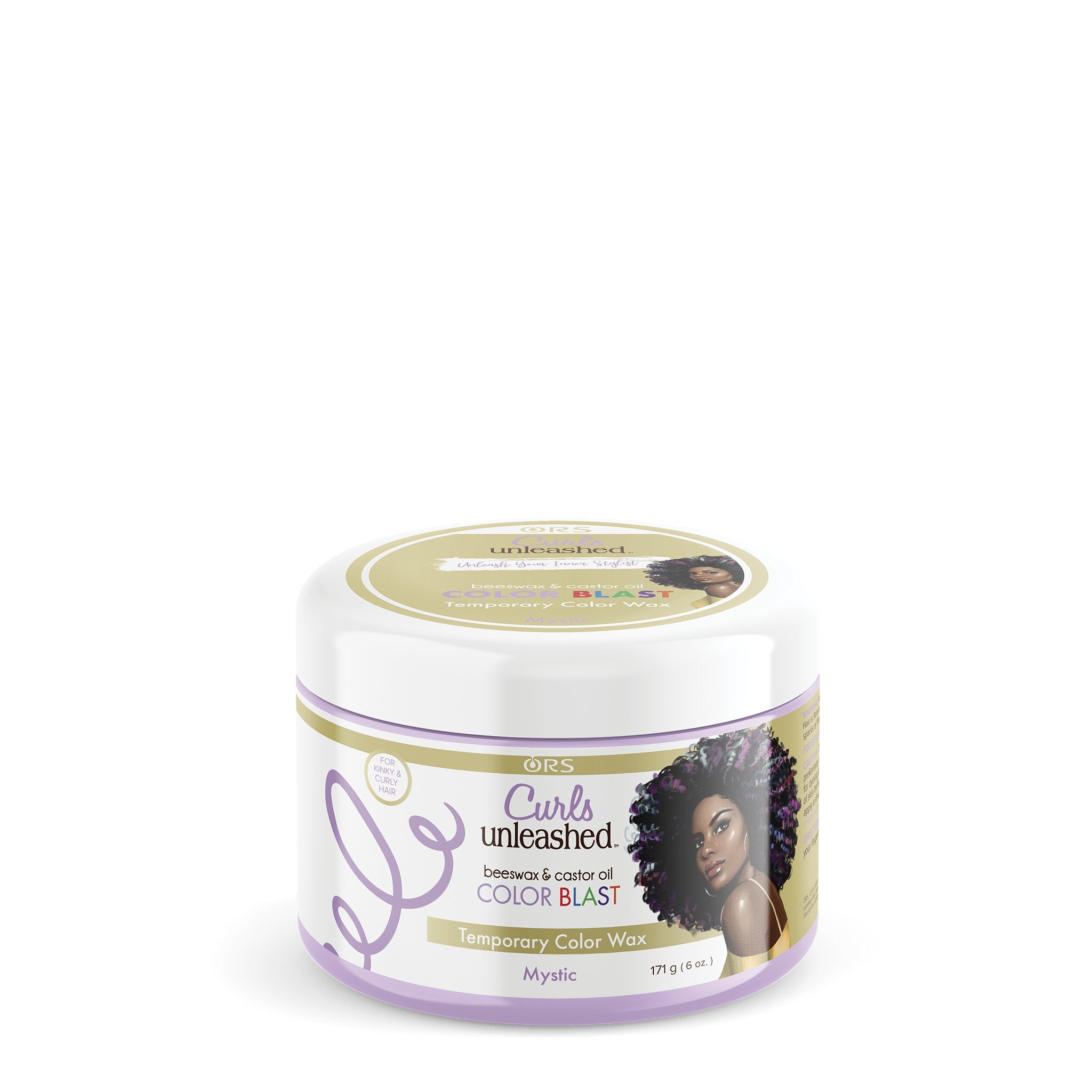 ORS Curls Unleashed Color Blast Temporary Color Wax, Infused with Beeswax & Castor Oil (6.0 oz)