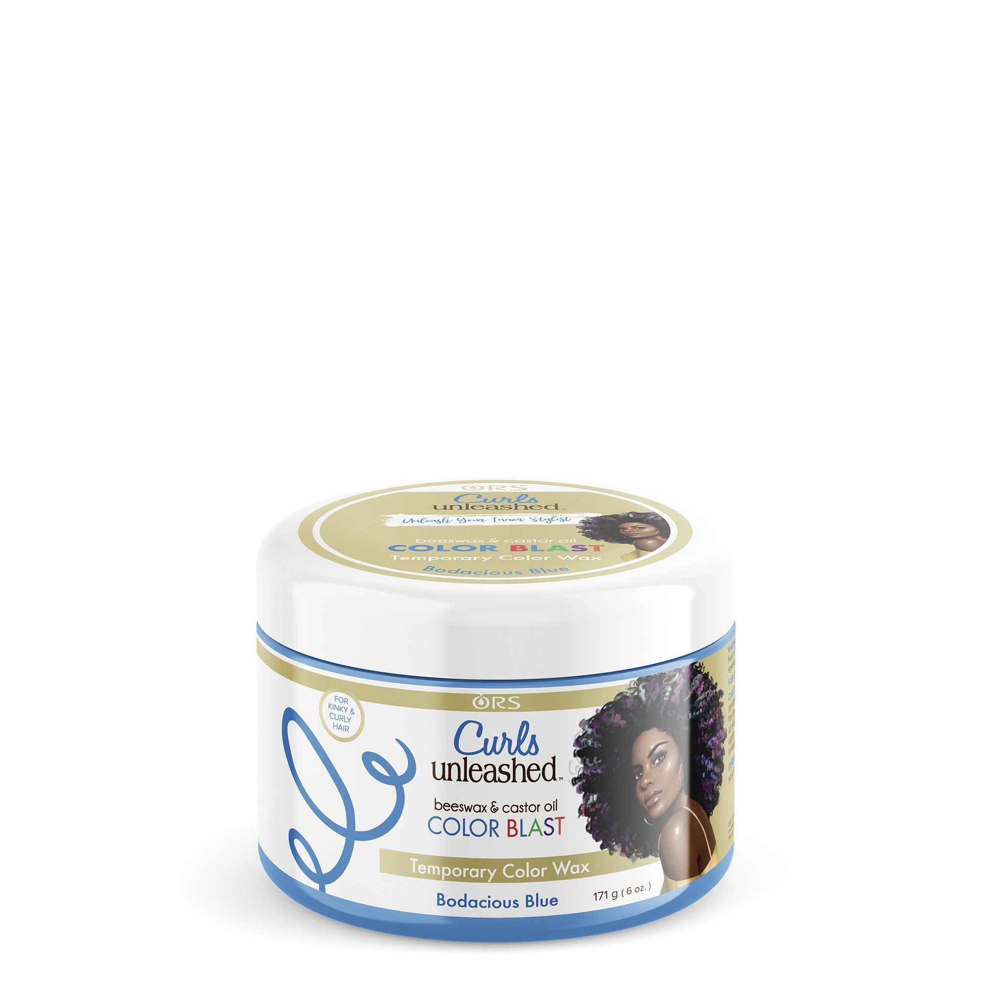ORS Curls Unleashed Color Blast Temporary Color Wax, Infused with Beeswax & Castor Oil (6.0 oz)