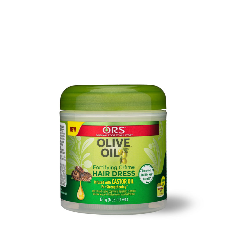 ORS Olive Oil Fortifying Creme Hair Dress infused with Castor Oil for Strengthening (6.0 oz)