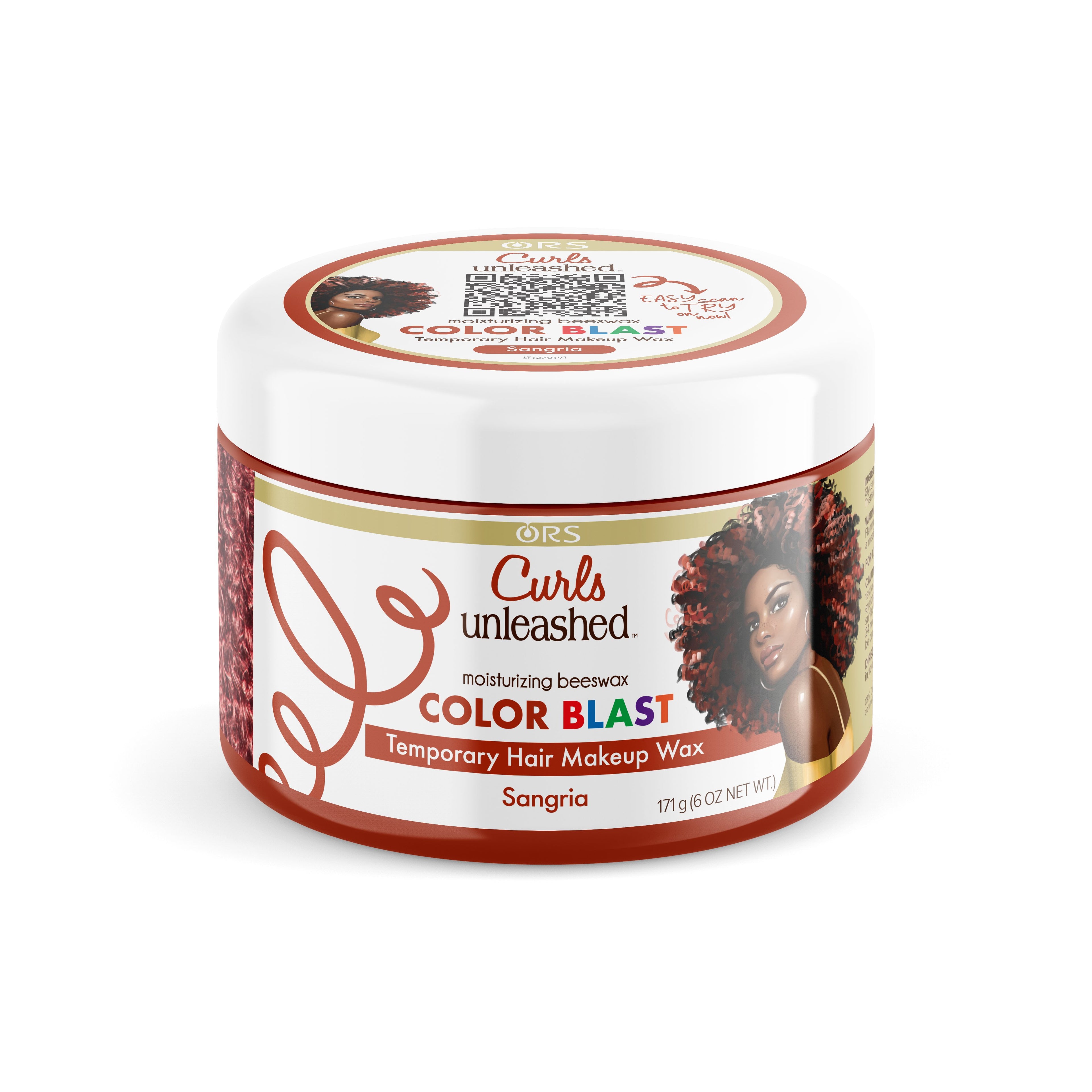 ORS Curls Unleashed Color Blast Temporary Color Wax, Infused with Beeswax & Castor Oil (6.0 oz)