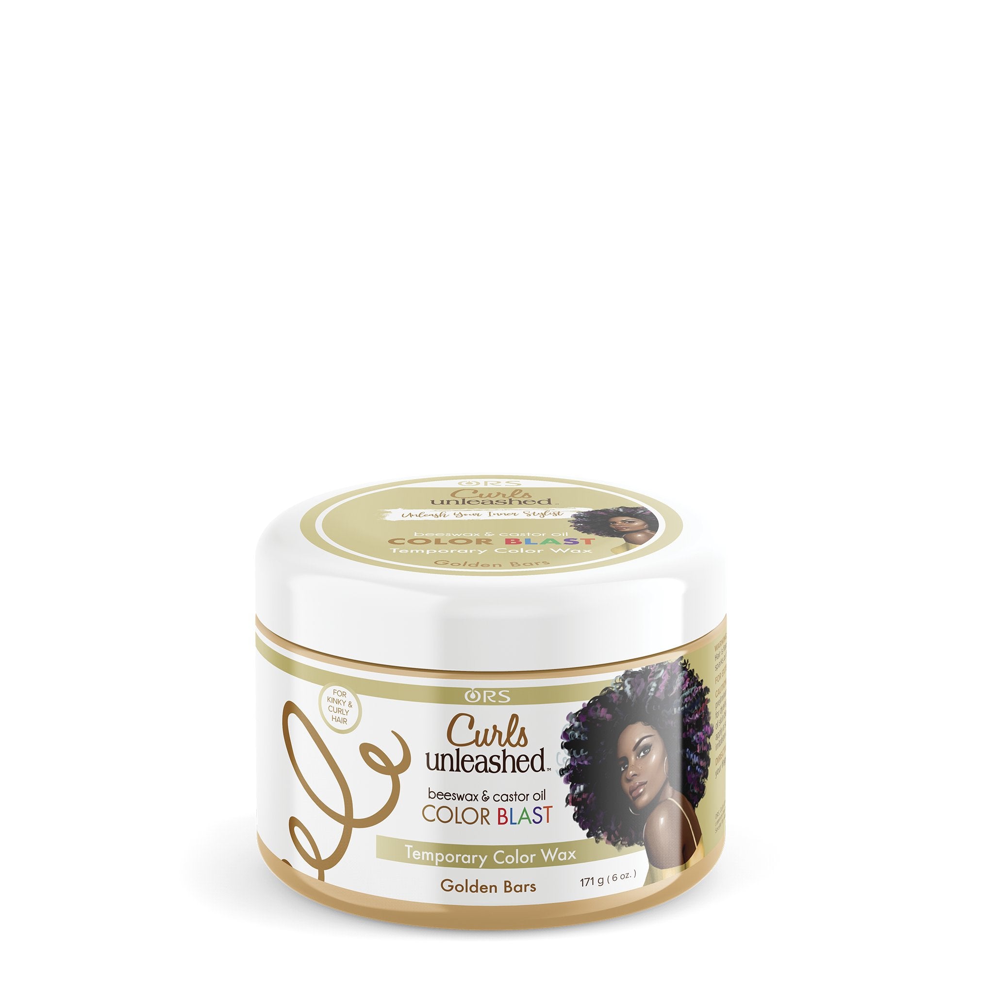 ORS Curls Unleashed Color Blast Temporary Color Wax, Infused with Beeswax & Castor Oil (6.0 oz)