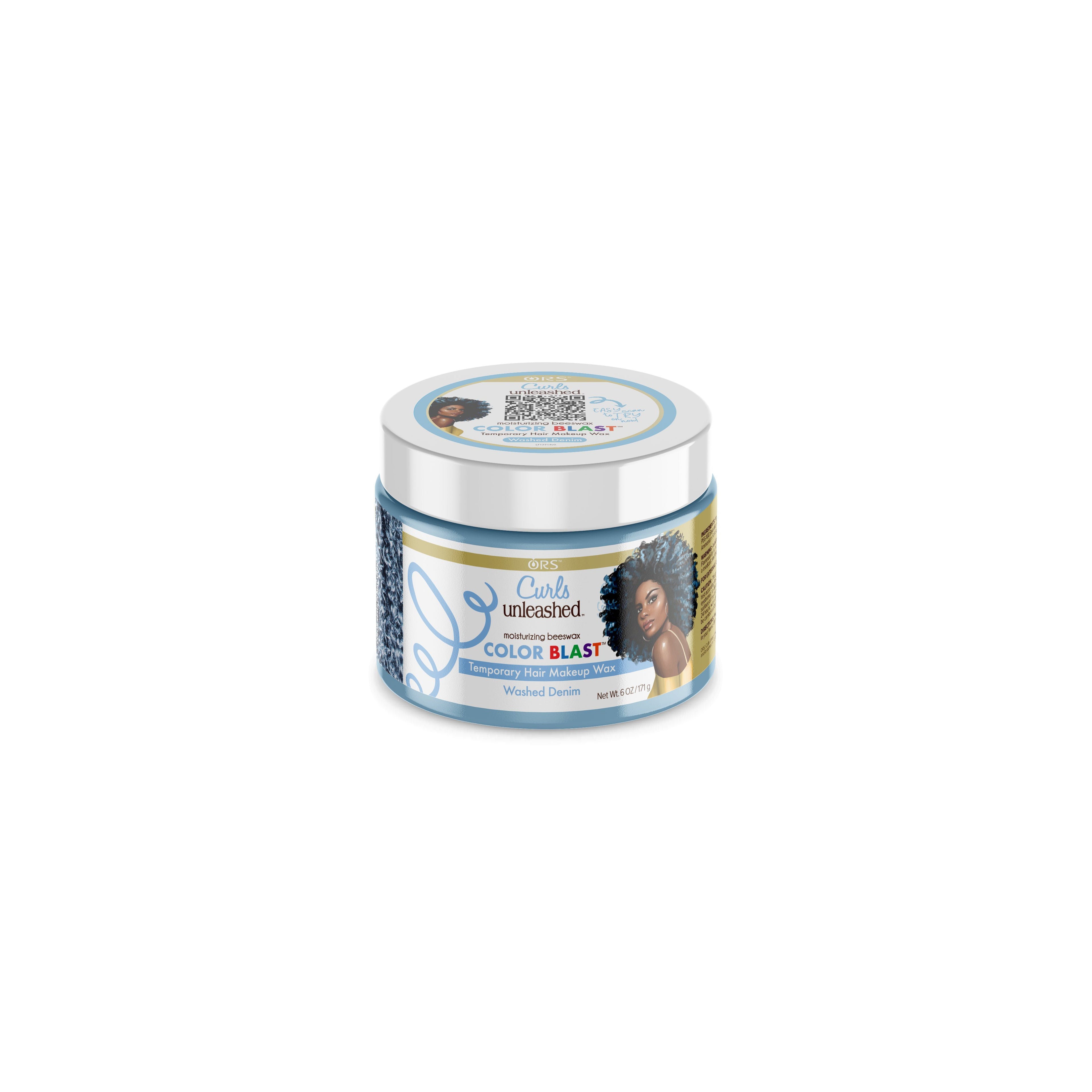 ORS Curls Unleashed Color Blast Temporary Color Wax, Infused with Beeswax & Castor Oil (6.0 oz)