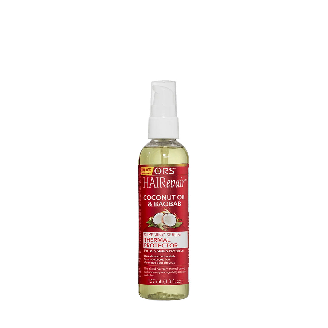ORS HAIRepair Coconut Oil and Baobab Silkening Serum Thermal Protector (4.3 oz)