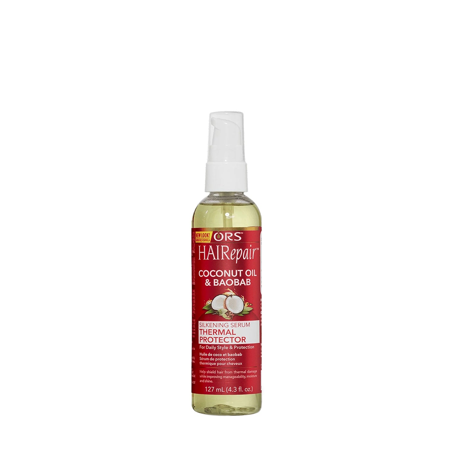ORS HAIRepair Coconut Oil and Baobab Silkening Serum Thermal Protector (4.3 oz)