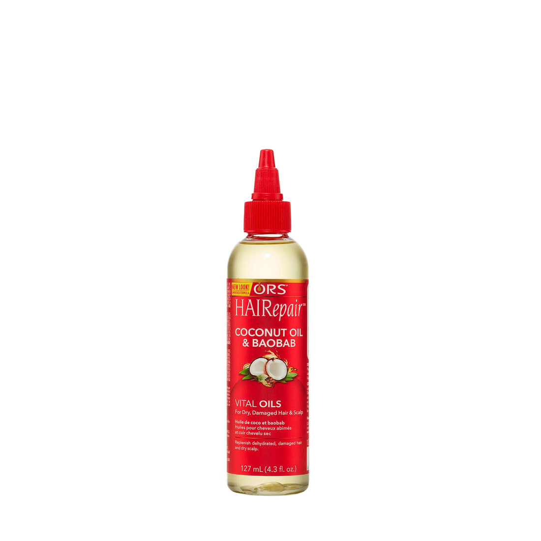 ORS HAIRepair Coconut Oil &amp; Baobab Vital Oils for Dry, Damaged Hair and Scalp (4.3 oz)