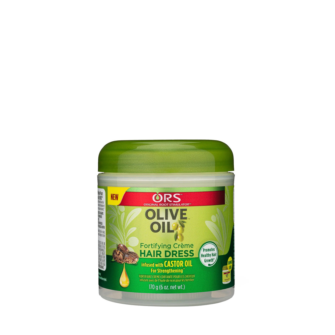 ORS Olive Oil Fortifying Creme Hair Dress infused with Castor Oil for Strengthening (6.0 oz)