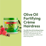 ORS Olive Oil Fortifying Creme Hair Dress infused with Castor Oil for Strengthening (6.0 oz)