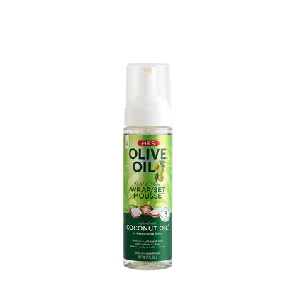 ORS Olive Oil Wrap Set Mousse for Restorative Shine (7.0 oz)