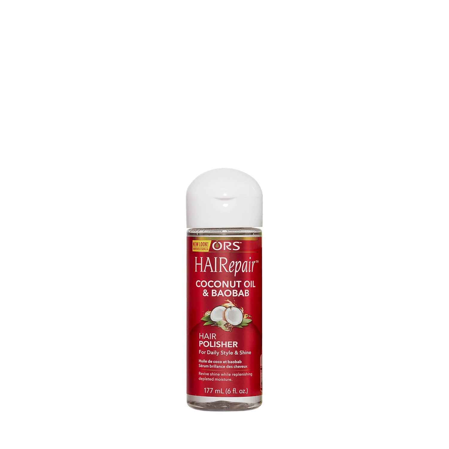 ORS HAIRepair Coconut Oil and Baobab Hair Polisher For Daily Style and Shine (6.0 oz)