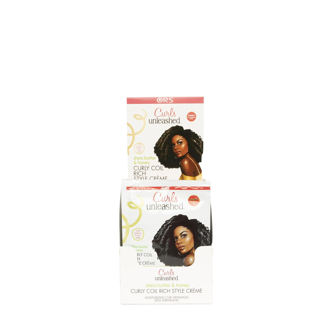 ORS Curls Unleashed Shea Butter and Honey Curly Coil Rich Style Creme Travel Packet 1.75 Ounces (Pack of 12)