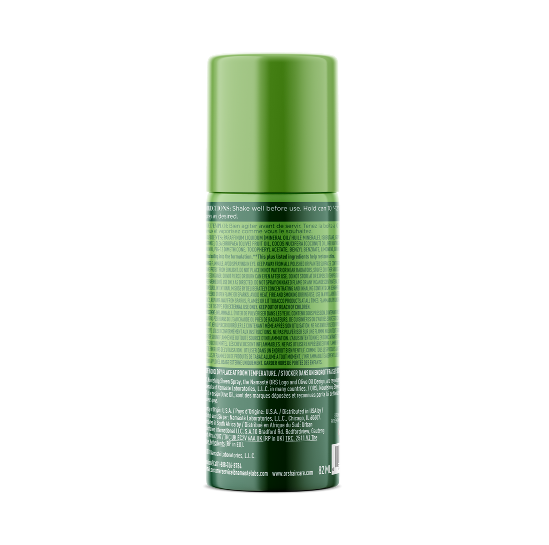 ORS Olive Oil Nourishing Sheen Spray Infused with Coconut for Restorative Shine (2.0 oz)