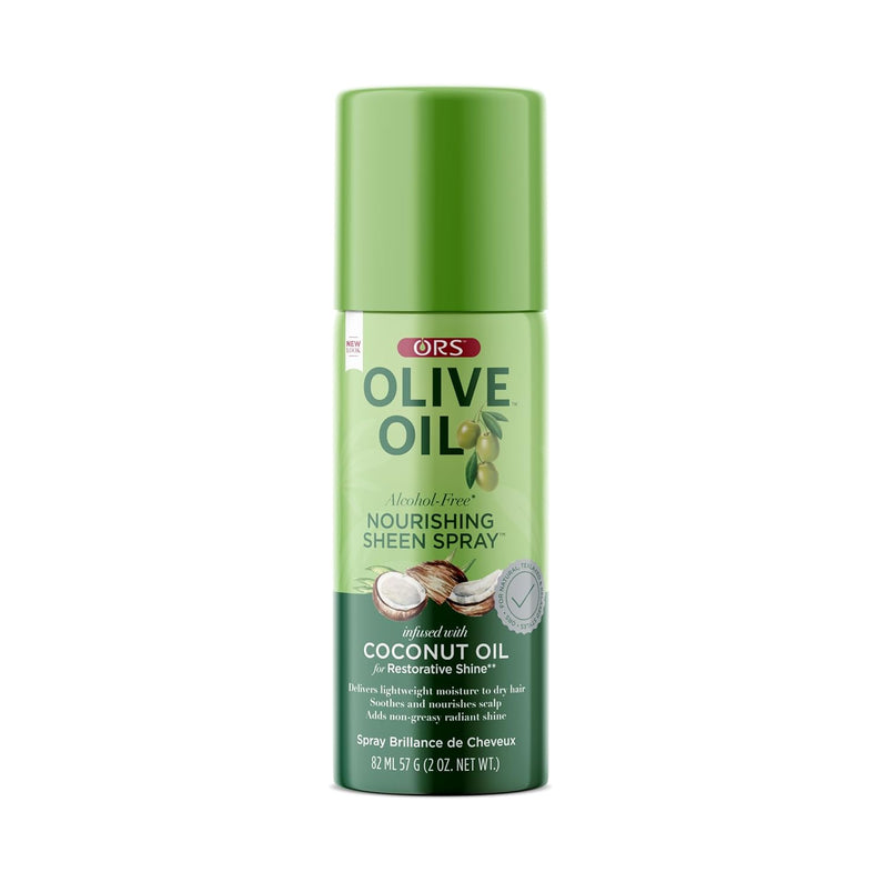 ORS Olive Oil Nourishing Sheen Spray Infused with Coconut for Restorative Shine (2.0 oz)