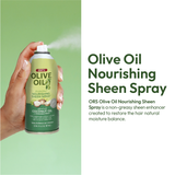 ORS Olive Oil Nourishing Sheen Spray Infused with Coconut for Restorative Shine (2.0 oz)