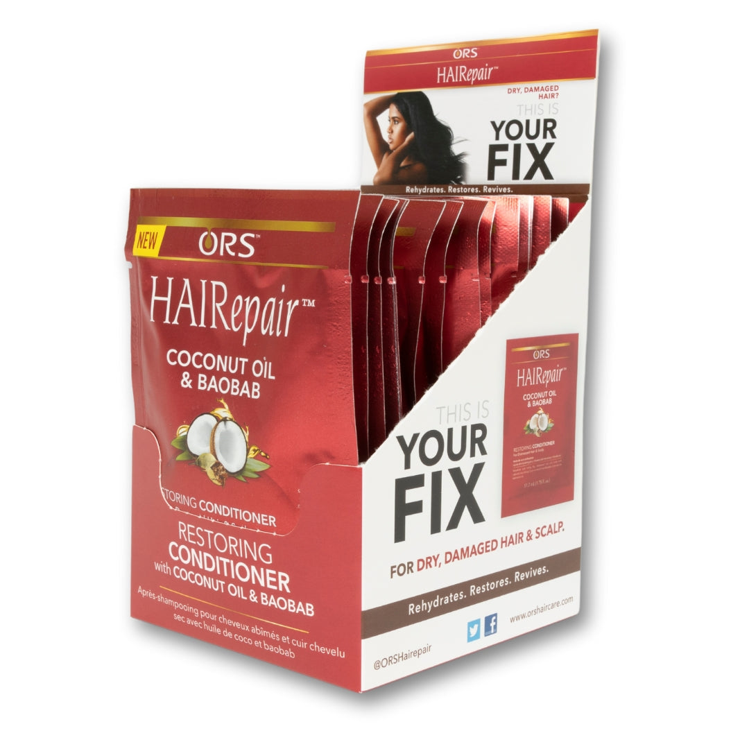 ORS HAIRepair Coconut Oil &amp; Baobab Restoring Conditioner (1.75 oz) 12-Pack