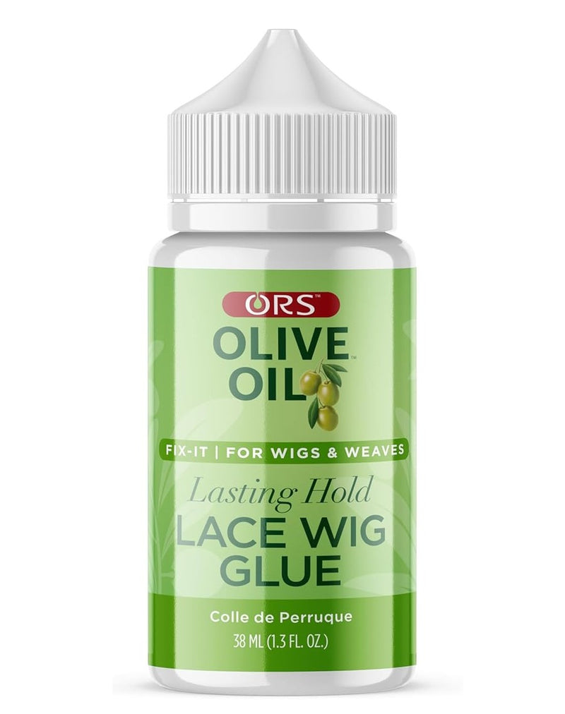 ORS Olive Oil Fix-It Lasting Hold Lace Wig Glue Latex Free & Water Resistant with 10 Day Hold (1.3 oz)