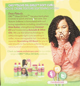 ORS Olive Oil Girls Soft Curls No-Lye Creme Texture Softening System Kit with Olive, Coconut & Avocado Oils