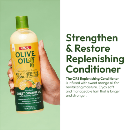 ORS Olive Oil Replenishing Conditioner infused for Revitalizing Moisture (16.0 oz)