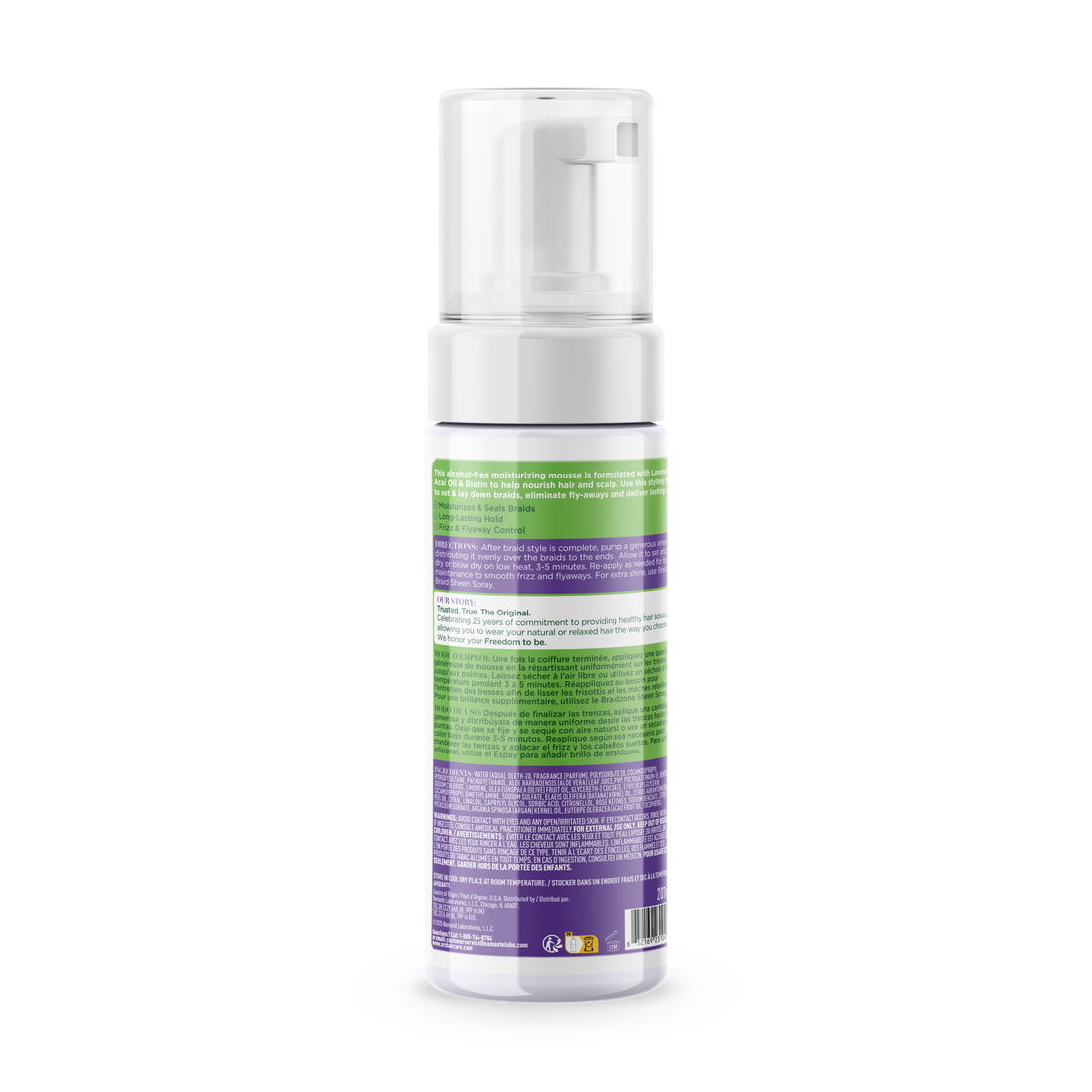 ORS Olive Oil Braidzone Braid Setting Mousse for Hair &amp; Scalp Nourishment (7.0 oz)