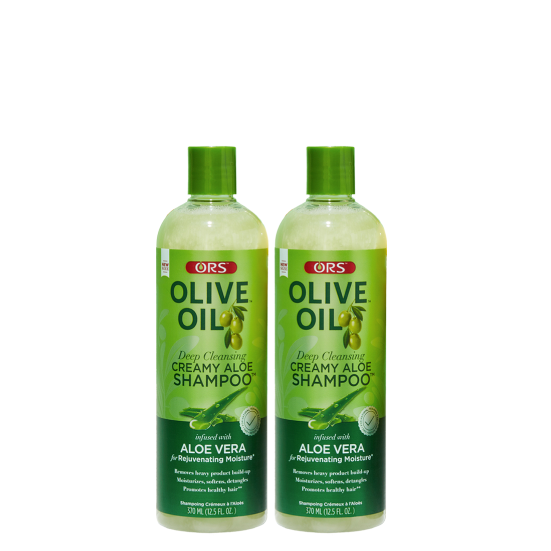 ORS Olive Oil Creamy Aloe Shampoo for Rejuvenating Moisture (12.5 oz) 2-Pack