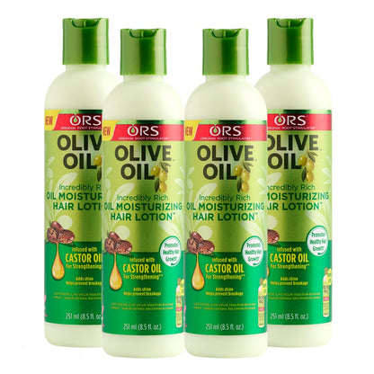 ORS Olive Oil Moisturizing Hair Lotion for Strengthening (8.5 oz) 4-Pack