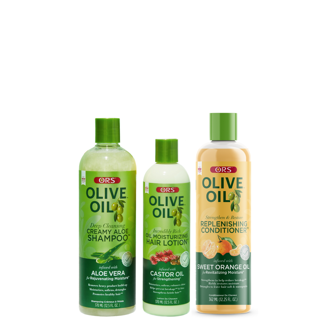 ORS Olive Oil Shampoo, Conditioner &amp; Hair Lotion 3-Piece Set