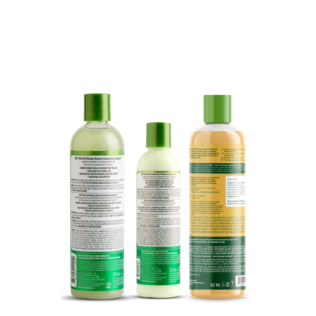 ORS Olive Oil Shampoo, Conditioner &amp; Hair Lotion 3-Piece Set