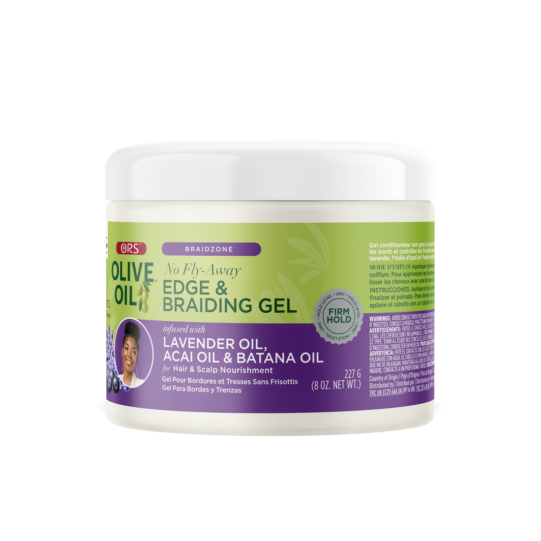 ORS Olive Oil Braidzone Edge &amp; Braiding Gel for Hair &amp; Scalp Nourishment (8.0 oz)