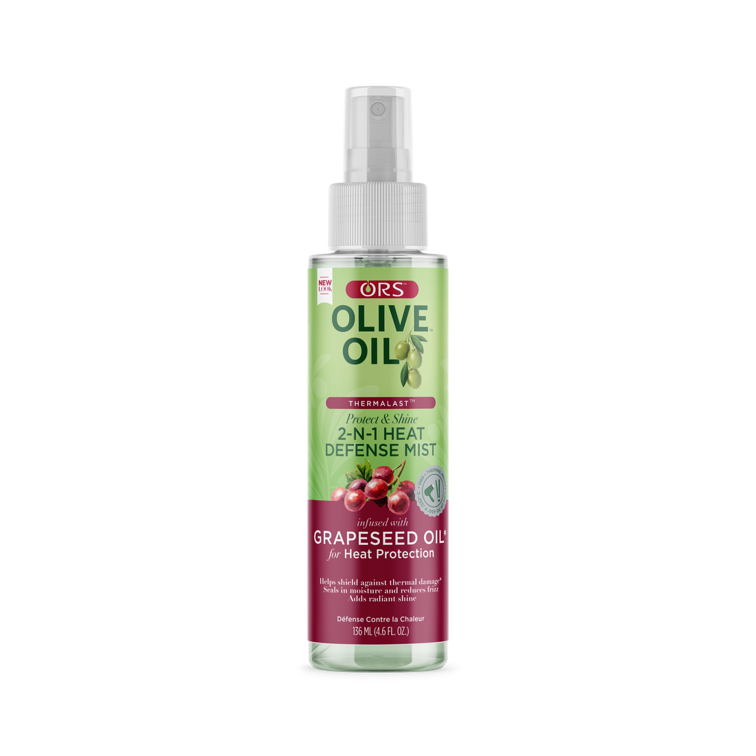 ORS Olive Oil Thermalast with Grapeseed Oil 2-N-1 Shine Mist &amp; Heat Defense (4.6 oz)