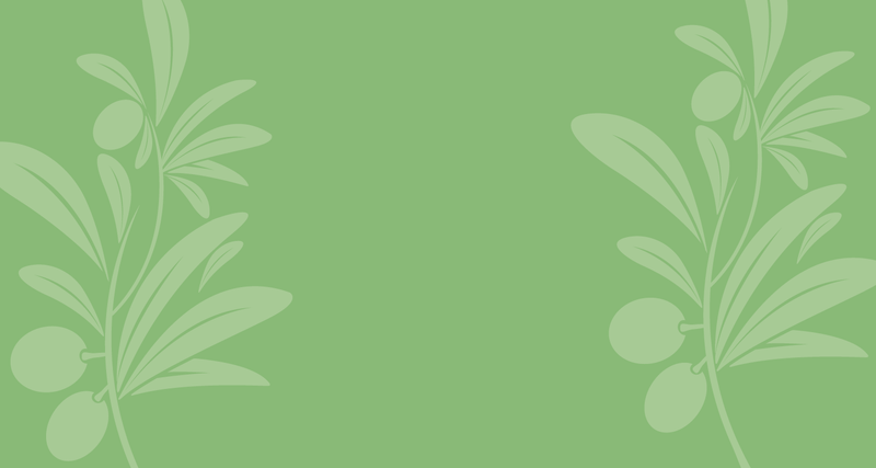 Green Background with Olive branch silhouettes
