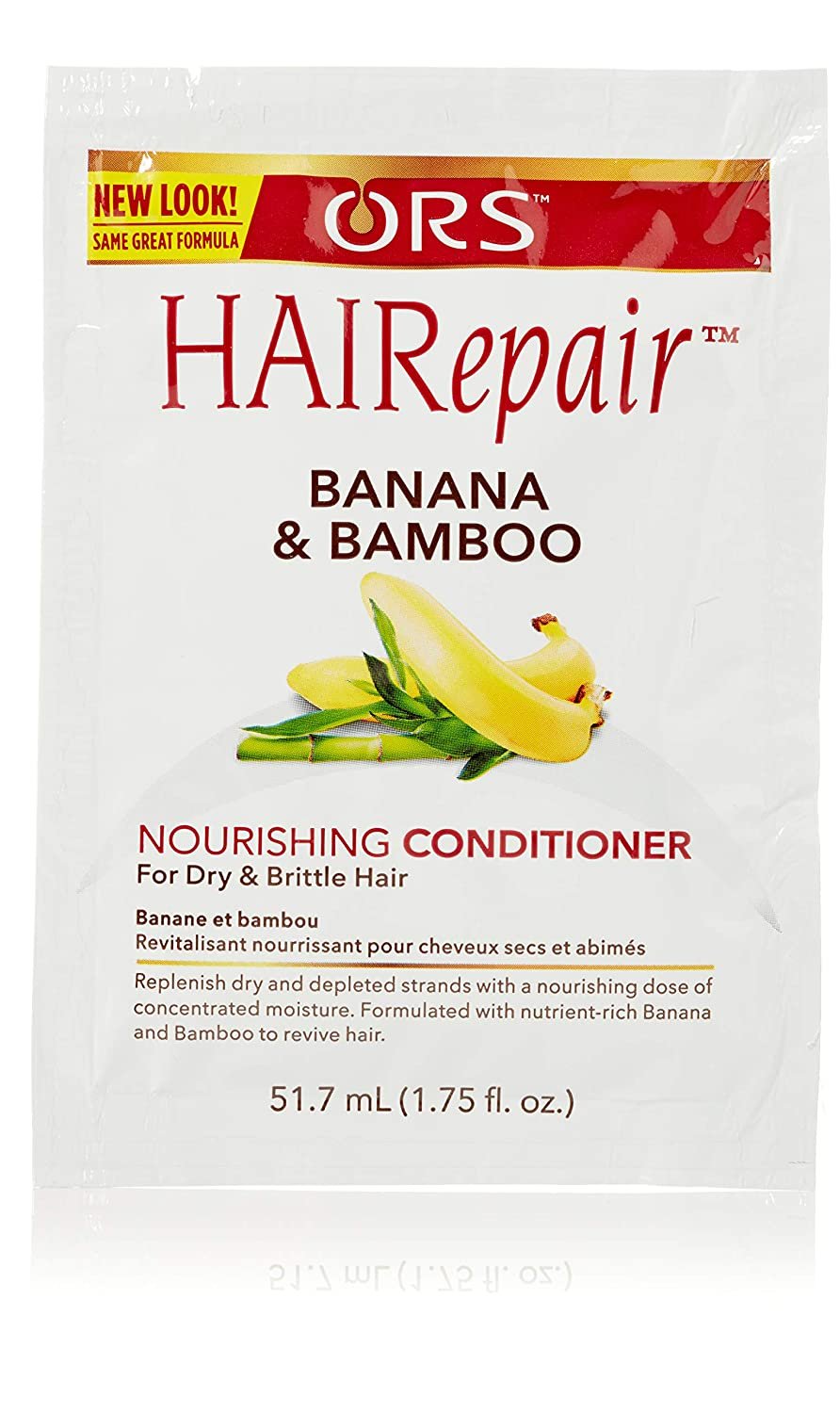 ORS HAIRepair Banana and Bamboo Nourishing Conditioner for Dry and Brittle Hair, 1.75 oz. Travel Packet (Pack of 24)