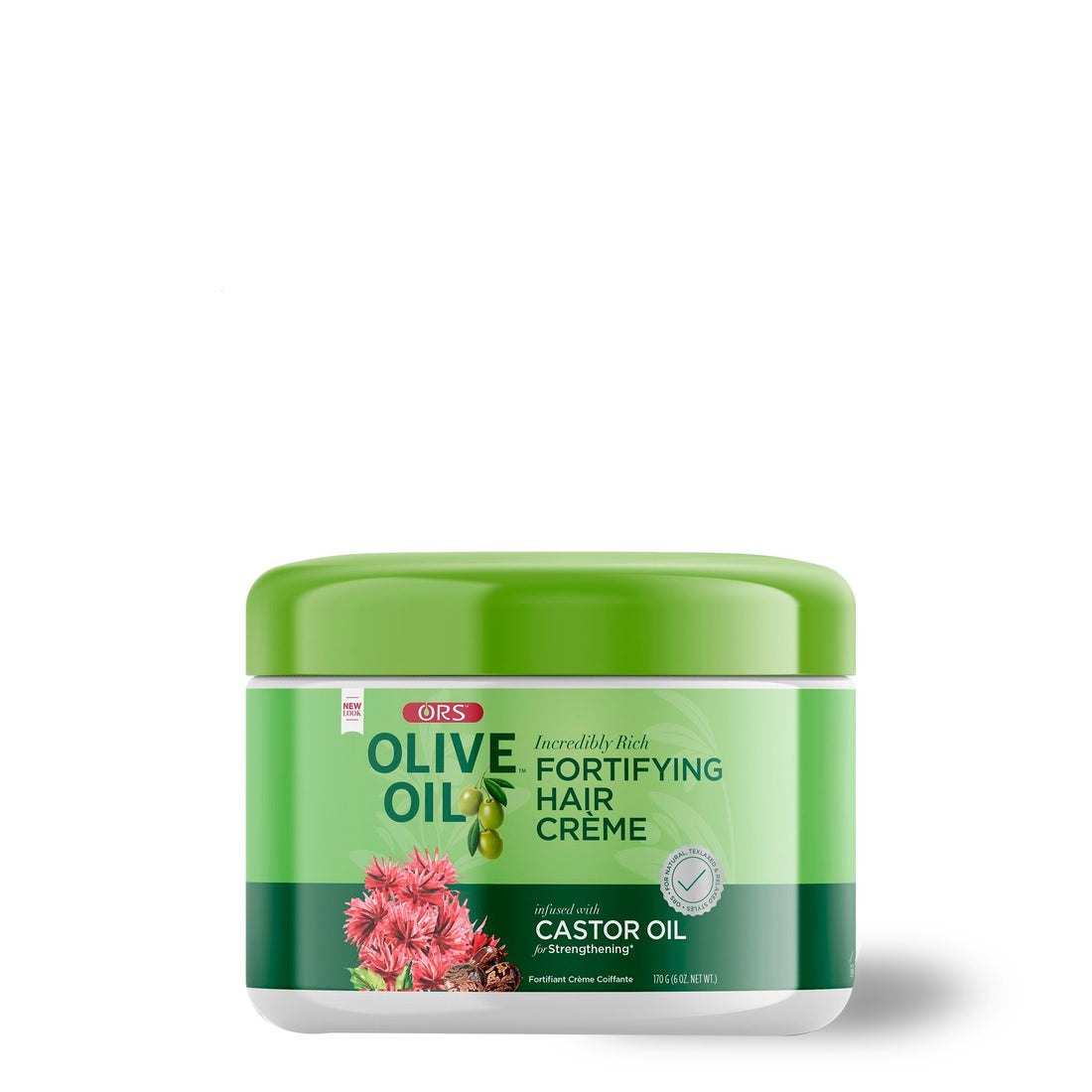 ORS Olive Oil Incredibly Rich Fortifying Hair Creme infused with Castor Oil for Strenghtening (6.0 oz)
