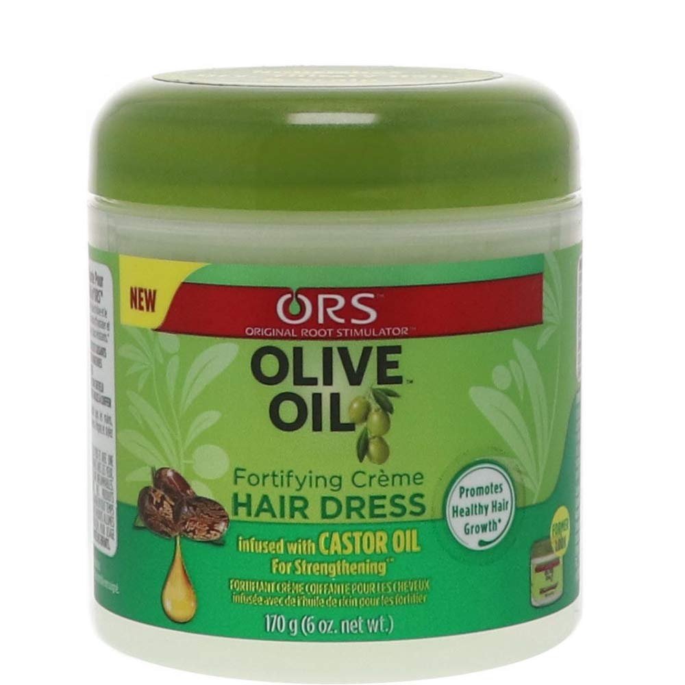 ORS Olive Oil Fortifying Creme Hair Dress infused with Castor Oil for Strengthening (6.0 oz)