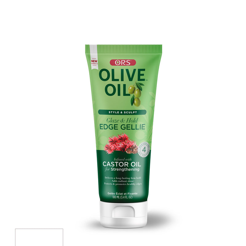 ORS Olive Oil Style & Sculpt Glaze and Hold Edge Gellie Infused with Castor Oil for Strengthening (3.5 oz)
