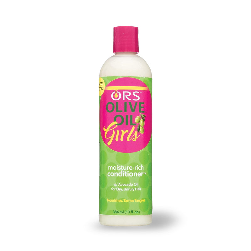 ORS Olive Oil Girls Moisture-Rich Conditioner with Avocado Oil for Dry, Unruly Hair (13.0 oz)