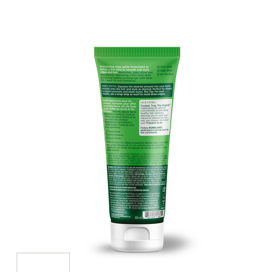 ORS Olive Oil Style &amp; Sculpt Glaze and Hold Edge Gellie Infused with Castor Oil for Strengthening (3.5 oz)