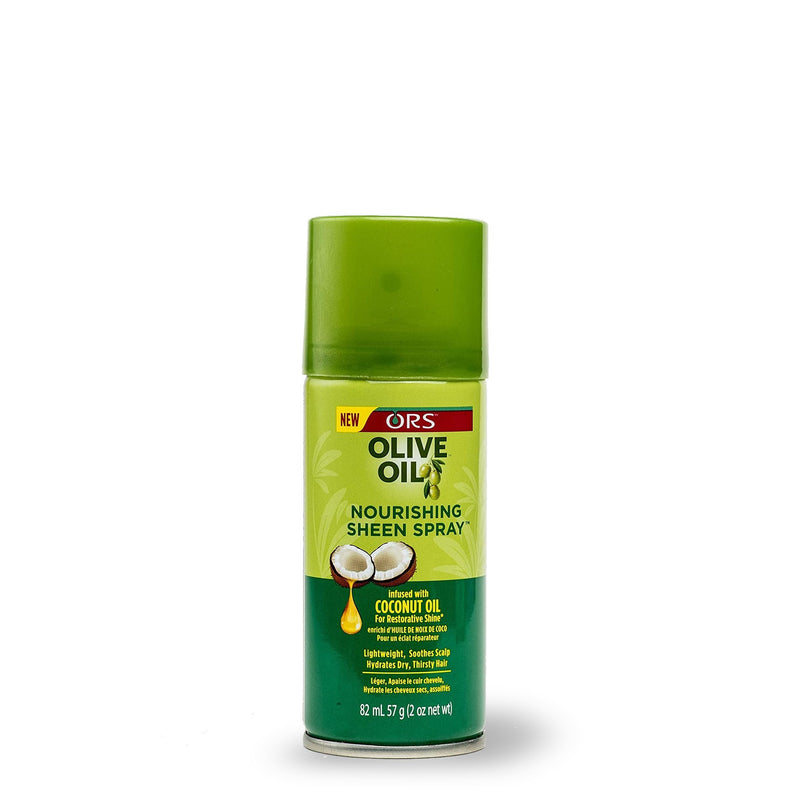 ORS Olive Oil Nourishing Sheen Spray Infused with Coconut for Restorative Shine (2.0 oz)