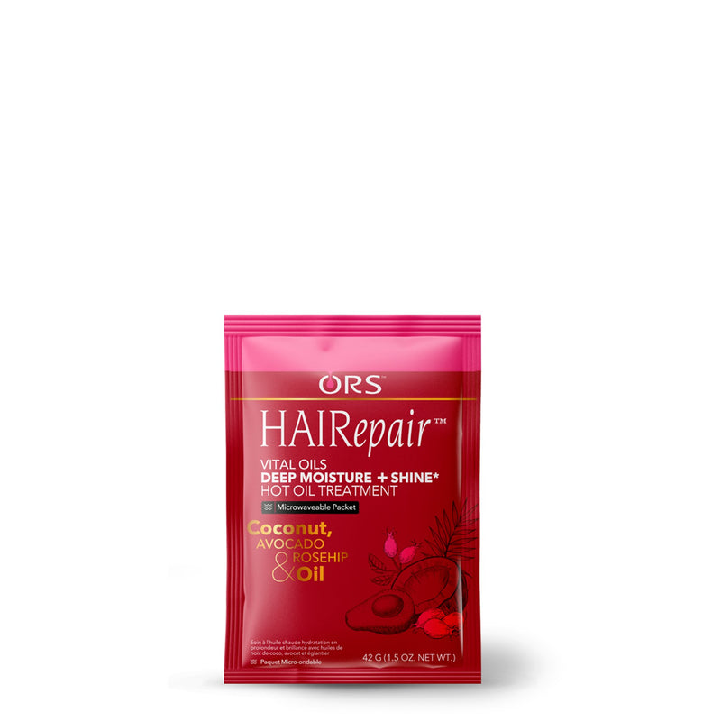 ORS HaiRepair Vital Oils Hot Oil Treatment Deep Moisture & Shine with Coconut, Avocado & Rosehip Oil (1.5 oz)